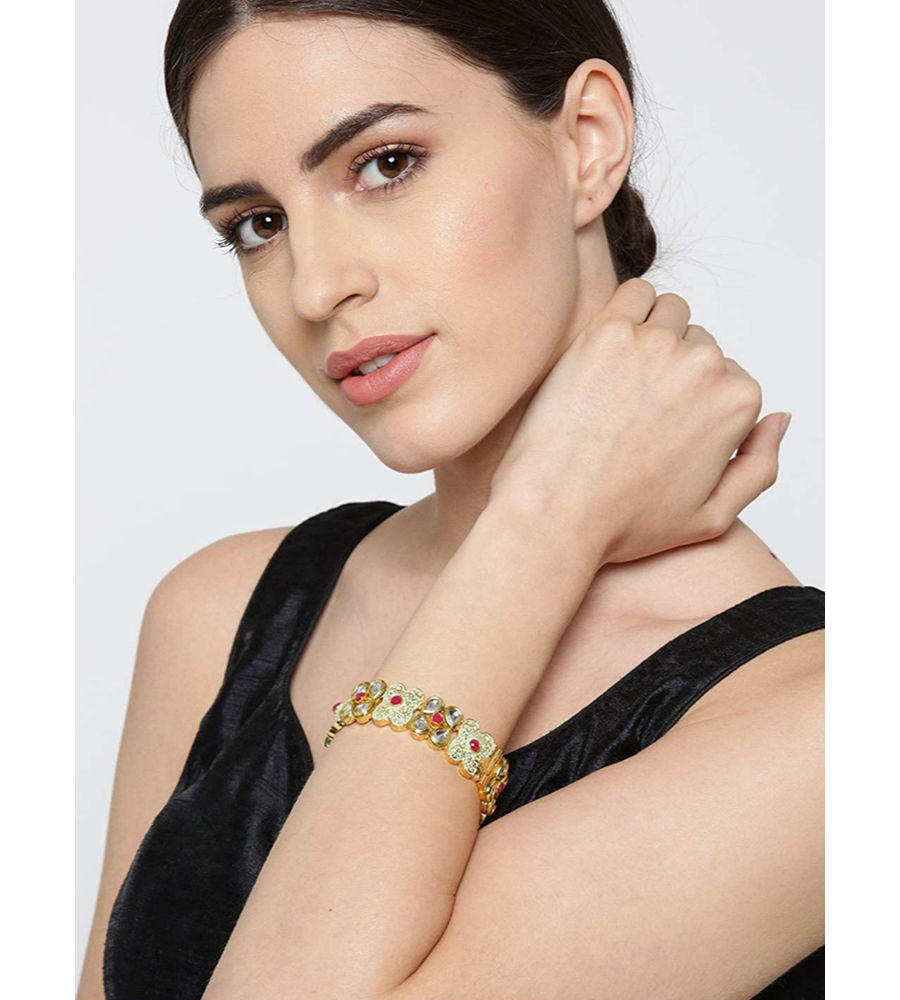YouBella Jewellery Bangles for Women Stylish Traditional One Gram Gold Plated Bangles for Women and Girls